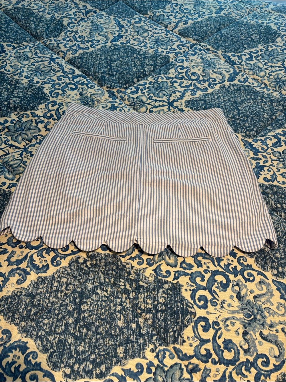 Lilly Pulitzer Colette Skort Bennet Seersucker Skort with Lobster -0 - Picture 13 of 13